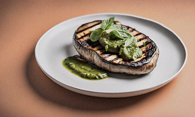 Grilled Portobello Mushrooms with Fresh Mint Pesto